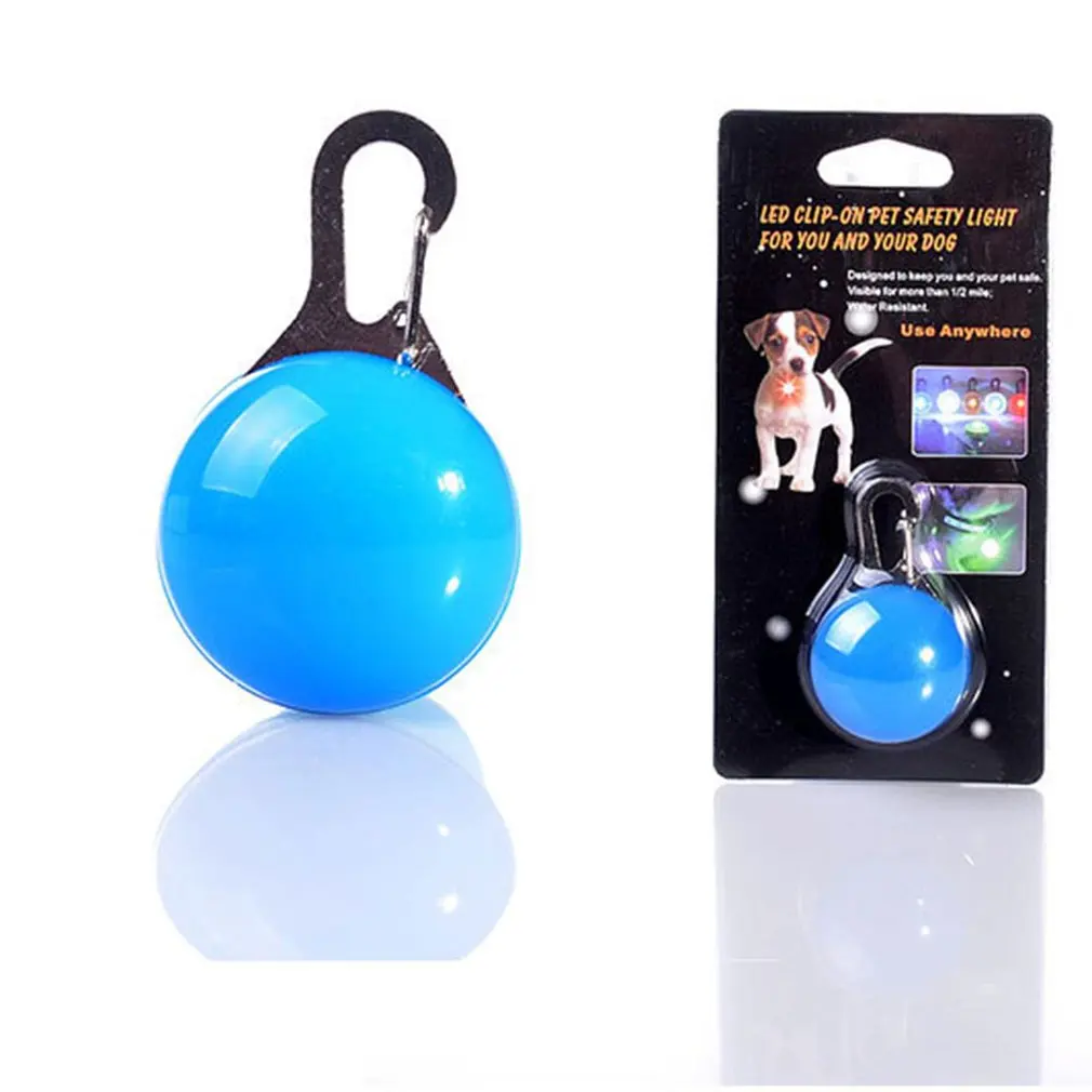 

Cute Dogs Glowing Collars Pet Dog Necklace Round Pendants Flashing Led Collar Safety Luminous Dog Collar For Small Medium Dogs
