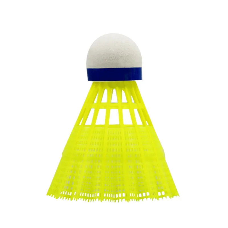 Badminton Shuttlecock Ball 6pcs/set Nylon Shuttlecock Table Fiber Ball Head Full Round Wool Style Plastic Badminton for Outdoor Training Use Durable