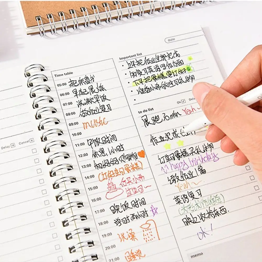 Ежедневник планировщик ежемесячный недельный ежедневный график чистый дневник