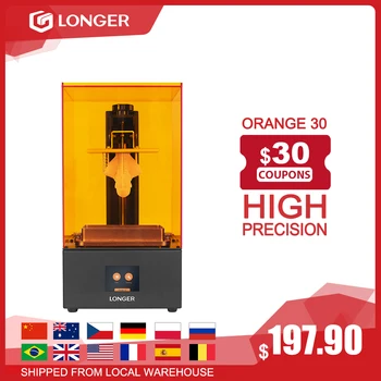 Online LONGER Orange 30 3D Drucker Hohe PrÀzision SLA 3D Drucker Mit 2K LCD Screen Parallel UV LED Beleuchtung 405nm UV Harz Drucker 3d Printers 3d Printing