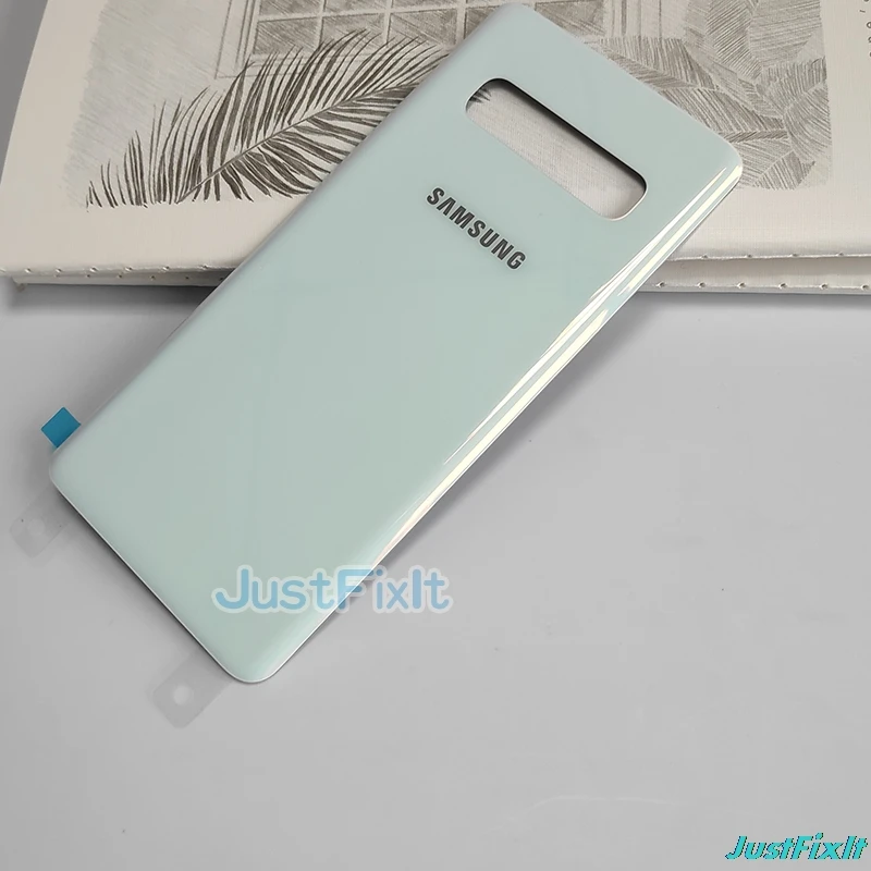white Чехол для батареи для SAMSUNG Galaxy S10 S10+ S10 plus S10e G970 G970F задняя крышка для батареи задняя крышка для стекла Корпус чехол Замена - Цвет: white