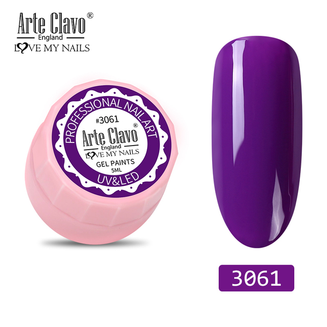 Clavo 5ML Painting Gel Nail Polish 72 Colors Gel Varnish Set For Manicure Top Base Coat Hybird Design of Nail Art Lacquer
