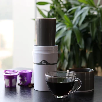 

Single Serve Coffee Maker Portable K Cup Drip Coffee Brewer Travel Mug