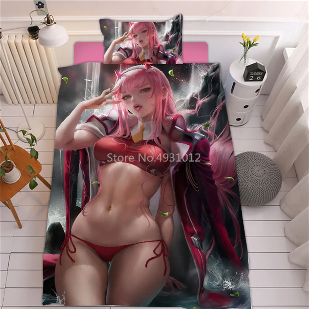 Bikini Sexy Girls Japan Anime Bedding Set Japan Anime Duvet Cover For  Bedroom Cover Set Home Textile Bed Quilt Cover 3 Pieces _ - AliExpress  Mobile
