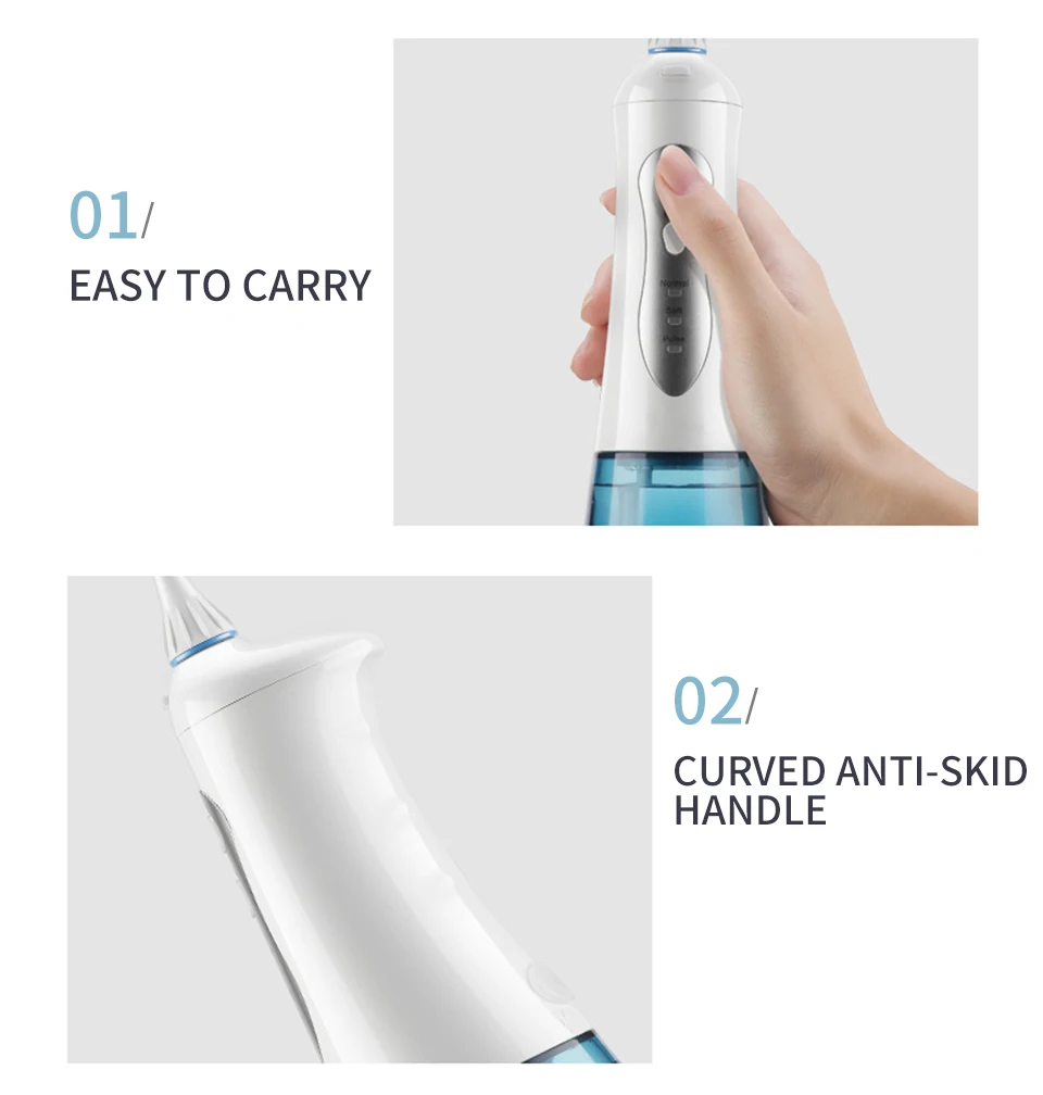 Modos de Água sem Fio Portátil à Prova Funho Irrigador Oral Recarregável 3 Flosser Jato Dental Dwaterproof Água Dentes Cleaner 4 220 ml Usb 18 Eletrodomésticos