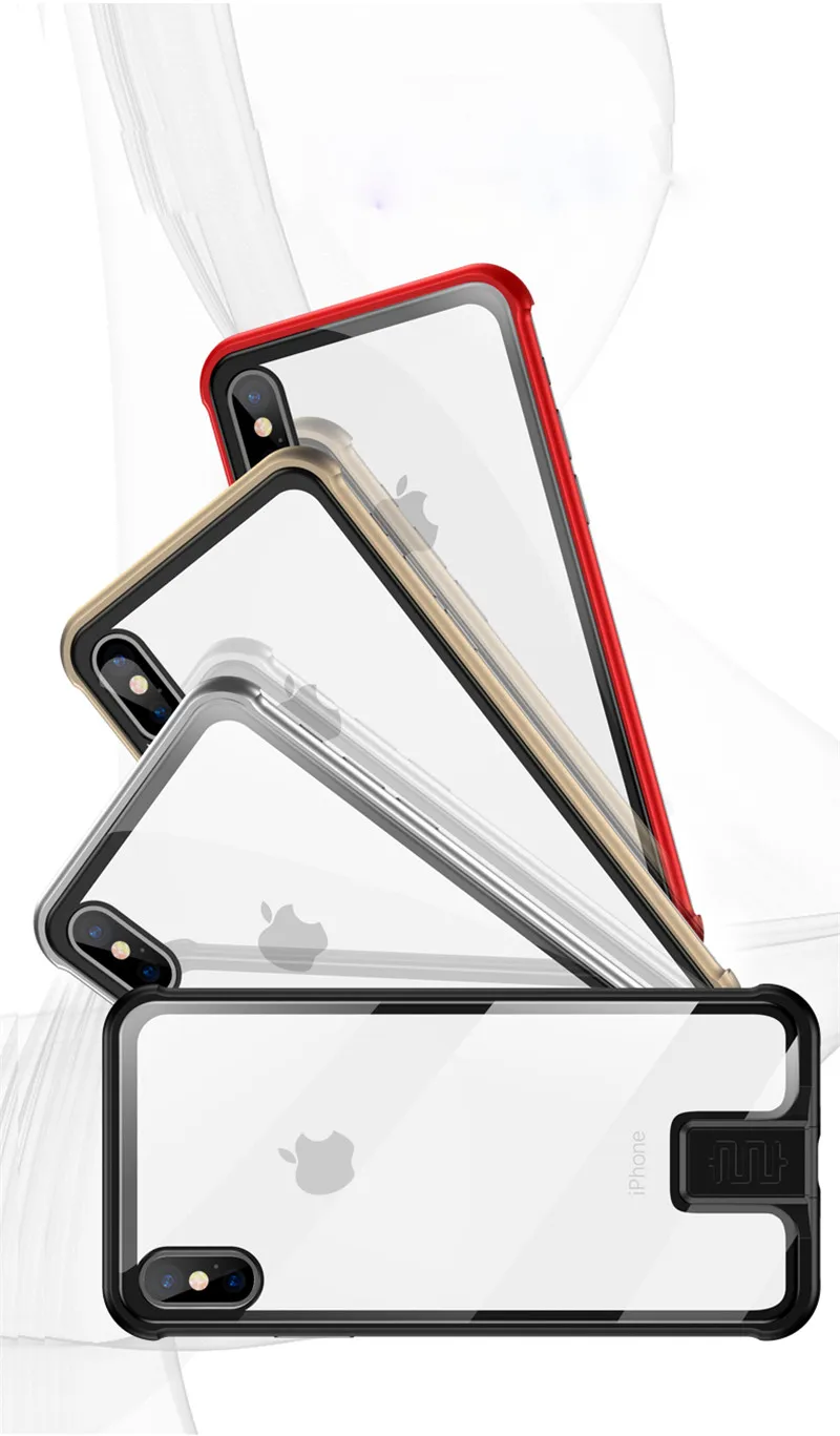 Безрамный металлический чехол Xr для iPhone X, чехол из прозрачного закаленного стекла, тонкий чехол для iPhone 7, 8 Plus, X, Xr, Xs Max, Funda Capa