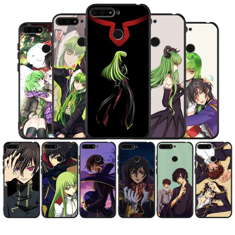 Чехол для телефона с аниме-кодом Geass Lelouch Honor 8X 9 8 10 20 30 Lite Pro MATE черный мягкий чехол