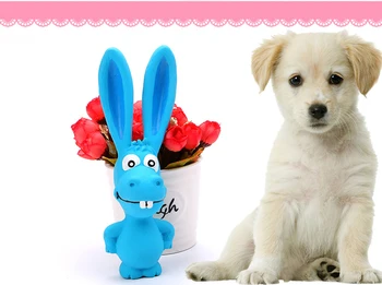

Dog Toy Pet Chew Rubber Bell Squeaky Sound Toys For Dog Funny Games Interactive Bone Doggy Toy Dog Production