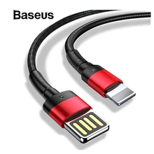 Baseus, USB кабель для iPhone 11, XR, XS, Max, 8, 7 Plus, USB кабель для зарядного устройства, 2.4A, быстрая зарядка, Реверсивный USB кабель, кабель для синхронизации данных, провод