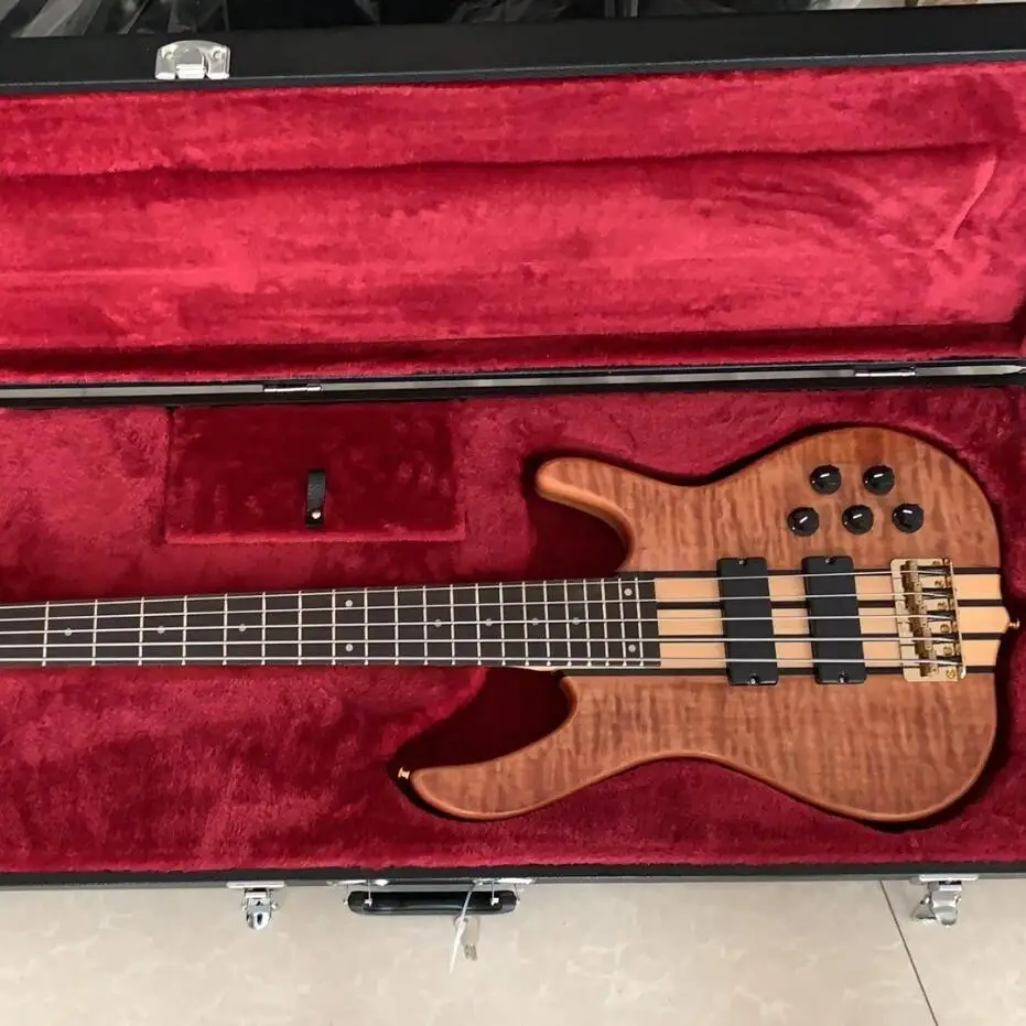 6 струн smith bass гитара Ken smith бас гитара все золотые аппаратные средства 9 в активный звукосниматель