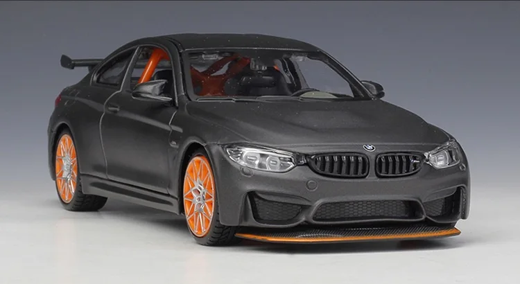 1:24 Maisto M4 GTS серый/оранжевый литая модель автомобиля детские игрушки