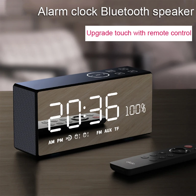 Мини Bluetooth динамик металлический портативный супер бас беспроводной зеркальный пульт дистанционного управления динамик s 3D цифровой звук громкий динамик Handfree