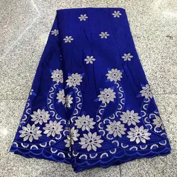 

Latest African lace fabric with sequin 2020 High Quality Korea Velvet Lace sequin nigerian lace fabrics For Wedding dress 5yards