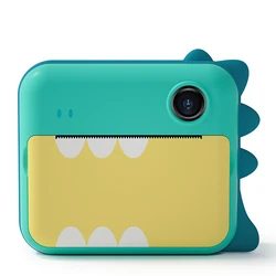 Appareil Photo instantané 12mp pour enfants, avec impression thermique, dessin animé, mignon, cadeau d'anniversaire 