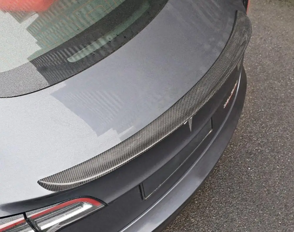 

Carbon Fiber Rear Trunk Spoiler Wing for 2018-2020 Tesla Model 3 2019