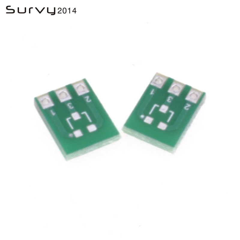 20pcs New double-side SMD sot23-3 à DIP Adaptateur PCB Board sip3 Convertisseur de bricolage