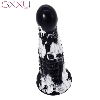 SXXY Beaded Anal Toys with Suction Cup for Women Vagina Masturbate Deep Texture Butt Plug Fantasy Dildo Anus Massage Sex Shop 4