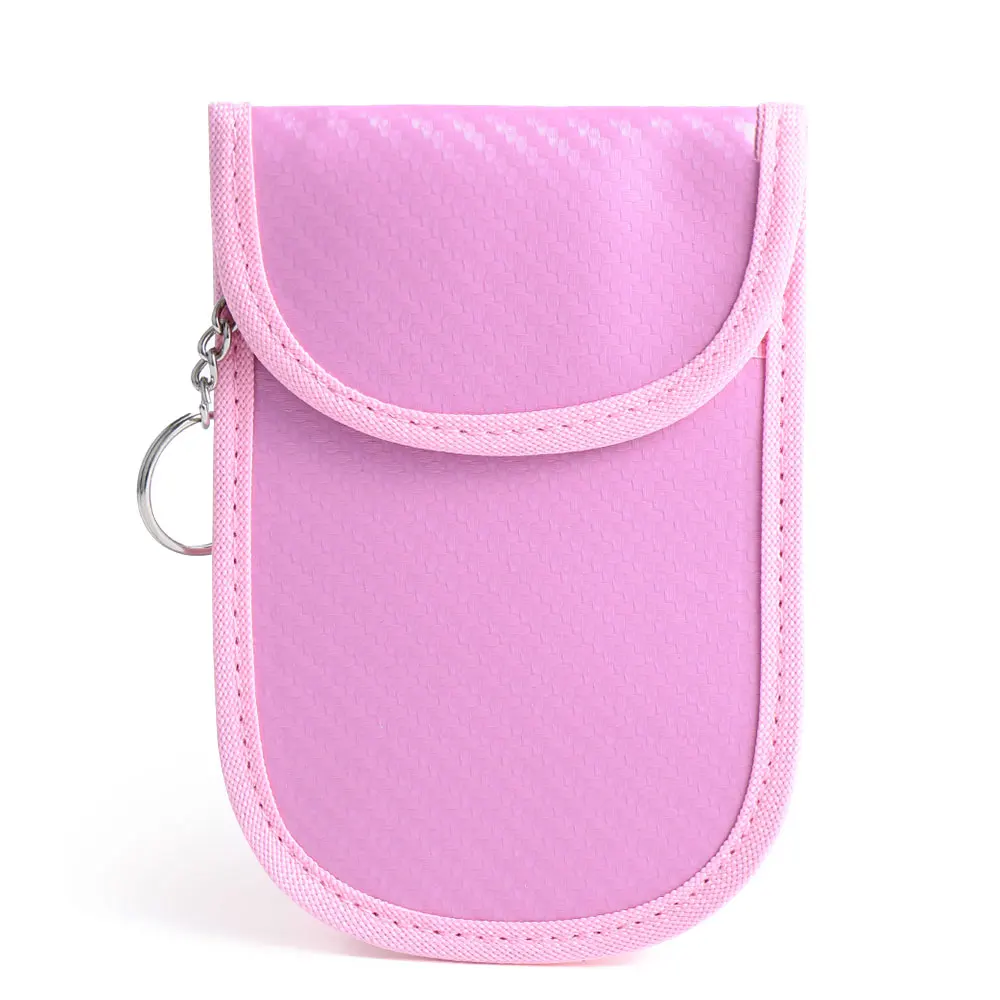 Pink 2 1 шт. ключи от автомобилей сумка RFID Сигнал Блокировка Ключи брелок протектор Противоугонная ID карта защита сумки защита конфиденциальности сигнал щит - Цвет: Pink 2
