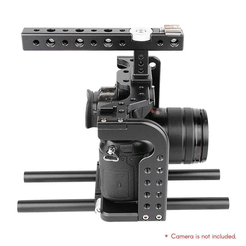 Клетка для видеокамеры Стабилизатор алюминиевый сплав для GH5/GH4 DSLR для крепления микрофона монитор СВЕТОДИОДНЫЙ светильник аксессуары для изготовления пленки