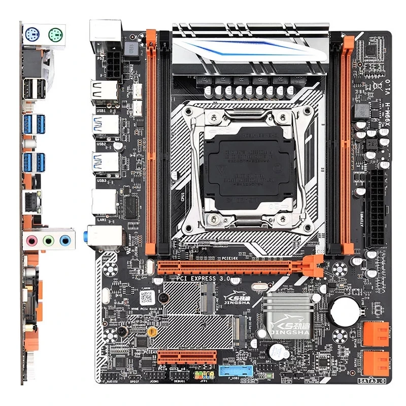 Материнская плата Jingsha X99MH для настольного компьютера LGA 2011 3 E5 CPU DDR4 RAM