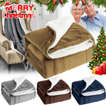 

Blanket Extra Warm Thick Fluffy Soft for Winter Bedroom Christmas Gift FAS6