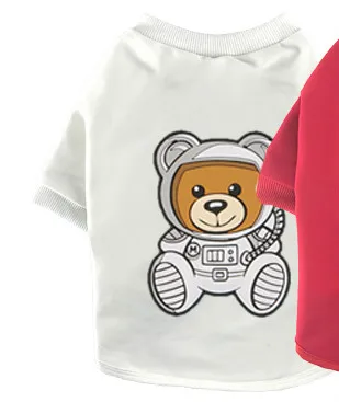 Bear4 Весенне-летняя Удобная футболка в китайском стиле с принтом Журавля, с короткими рукавами и собачьей шерстью - Цвет: Bear4