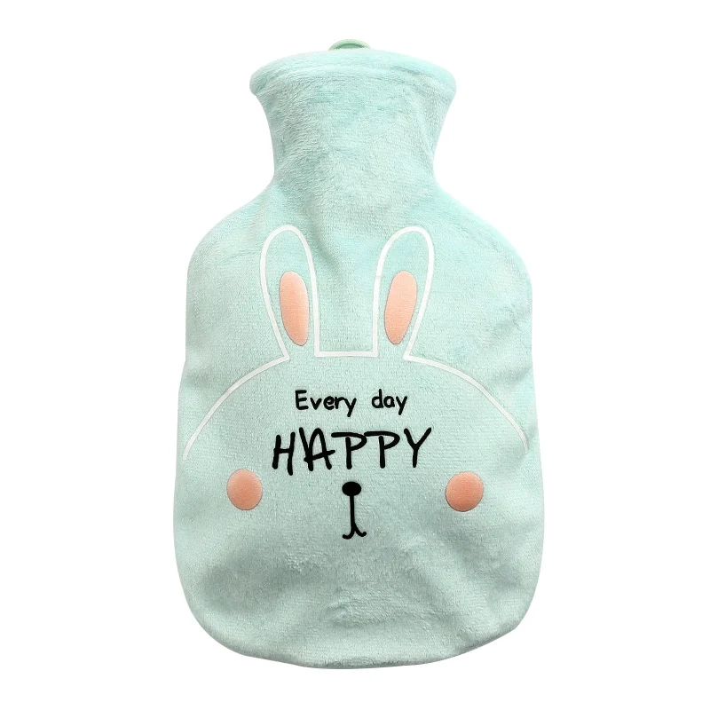 Питьевая грелка плюшевый чехол с милым для девочки бытовой резиновый мешок для горячей воды для облегчения боли на открытом воздухе грелка для рук - Цвет: A2