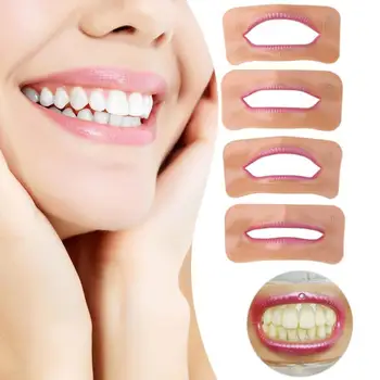 

4pcs Different Shape Dental Lab Denture Mouth Lip Model Denture Laboratory Measurement Tool Tooth Arrangement