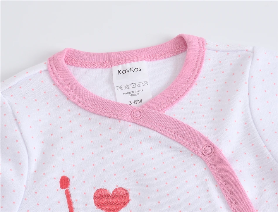 6 PCS/LOT Cute Newborn Baby Clothing Long Sleeve Cotton Baby Boys Girls Clothes Baby Bodysuit Cartoon Infant Jumpsuits