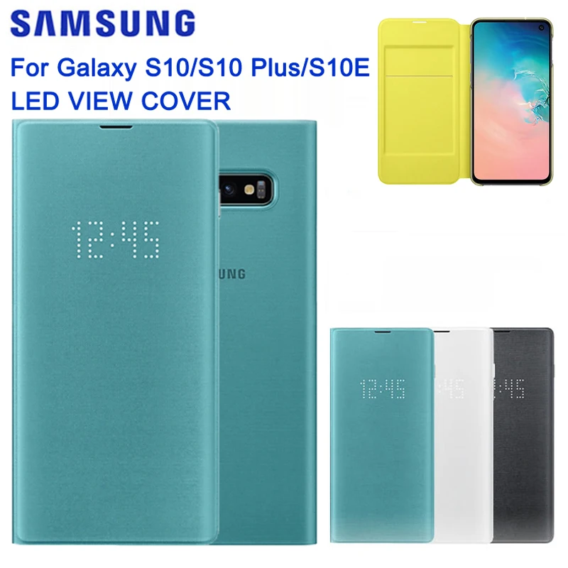 Samsung Original Smart LED Lihat Case untuk Samsung Galaxy S10 X SM G9730  S10 + S10 Plus SM G9750 S10E SM G9700 Dompet Flip Penutup|Kasus Telepon \u0026  Penutup| - AliExpress