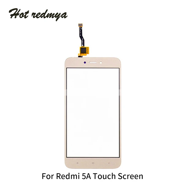 Сенсорный экран для Xiaomi Redmi Note 2 3 5A 4X Внешний стеклянный объектив дигитайзер передняя панель Замена датчика+ Инструменты - Цвет: For Redmi 5A Gold