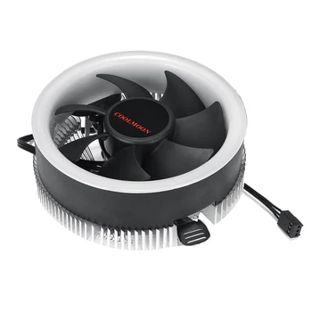 

New Replacement for AMD AM2+/AM3/AM3+ LED CPU Cooling Fan Silent CPU Blue Light Cooler Fan Radiator LED Heat Sink