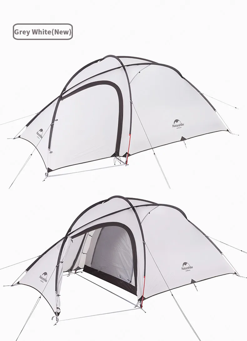 Naturehike Hiby 3 палатка 3-4 человек палатка 20D ткань Открытый Семейный тент двойной слой непромокаемая палатка для туризма