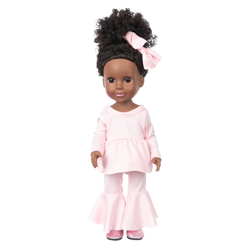 Baby Doll 30cm DIY Baby Doll Africain Noir Fille Poupée Anniversaire Bébé 