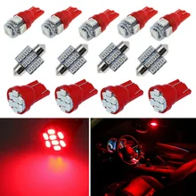 13Pcs Universal Car Interior LED Lights for Dome License Plate Lamp 12V Auto Car Interior Kit Accessories