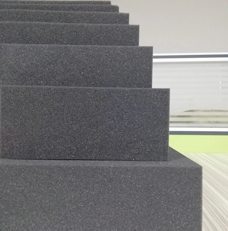 Flexibility Sound absorption shockproof light weight solid PU foam customized size