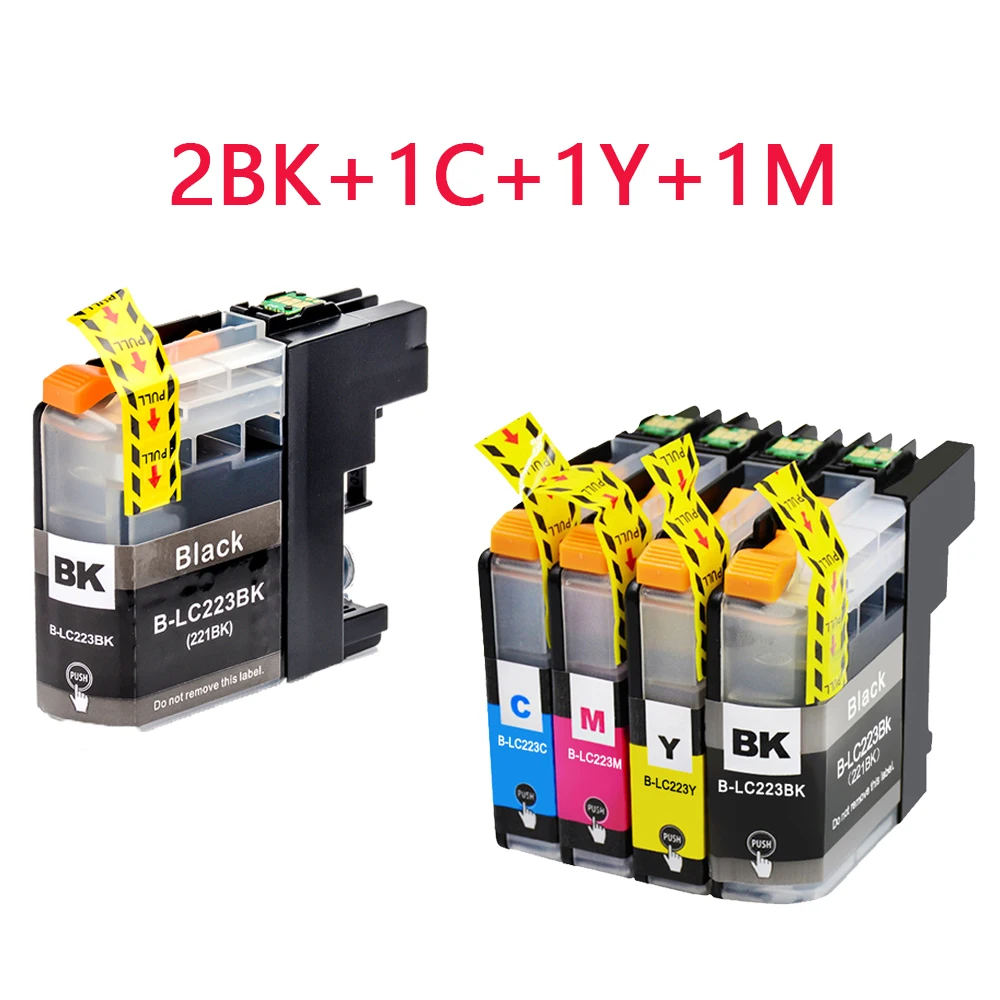 Cartucho de Tinta da Impressora Brother Lc223 lc 223 Dcp-j562dw J4120dw Mfc-j480dw J680dw J880dw J5320dw - Imagem 4