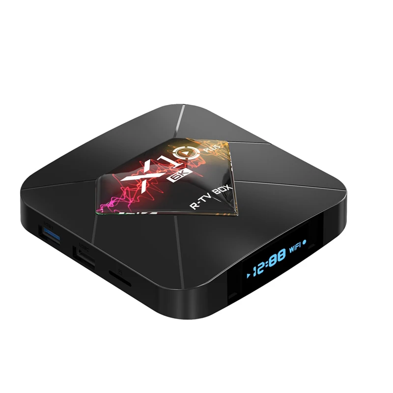 Android tv Box X10 Plus Android 9,0 Smart set top box Allwinner H6 4 ГБ 32 ГБ/64 Гб 2,4 г Wifi 6K H.265 медиаплеер PK X96 MAX