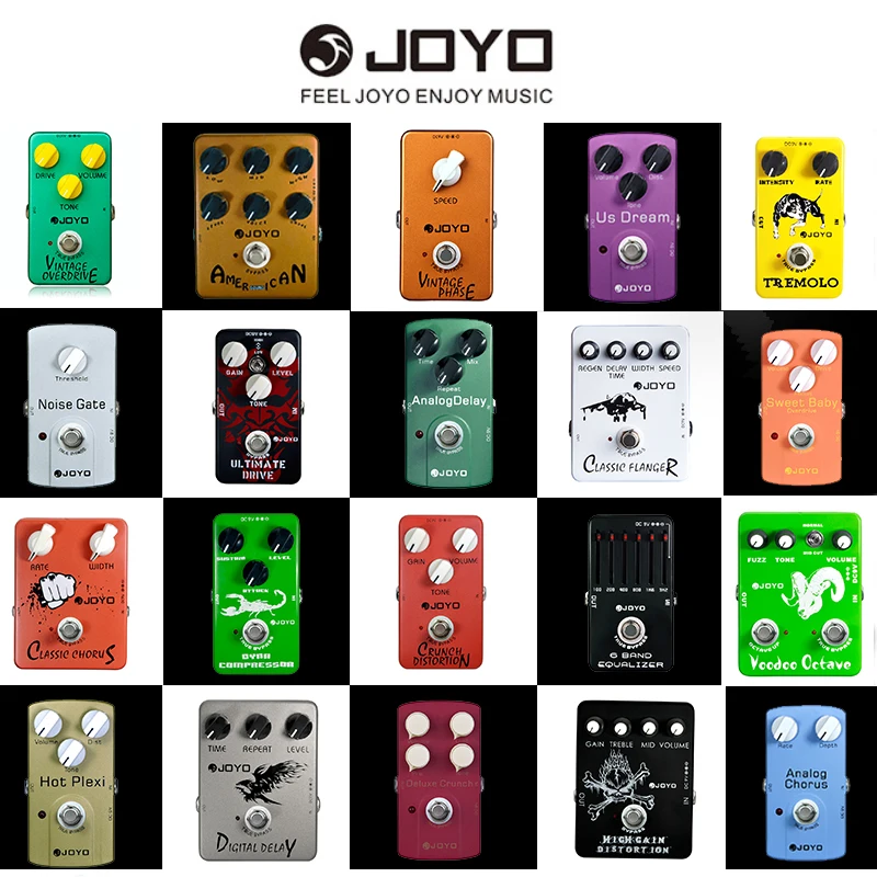 Педаль для гитары серии JOYO Делюкс хрустящий/Voodoo Octave/Цифровая Задержка/Overdrive