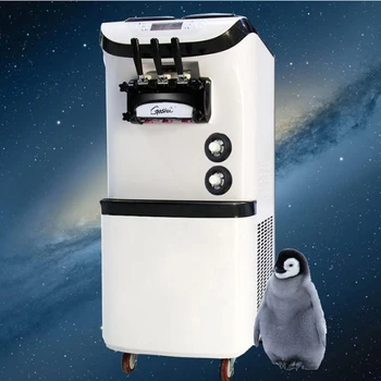 

Factory direct sales stainless steel commercial soft ice cream machine three-flavor ice cream making with pre-cooling system