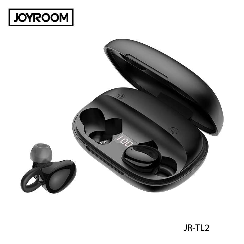 Новинка, Дешевые Наушники Joyroom LT2 TWS Bluetooth V5.0, двойные беспроводные 3D стерео наушники, водонепроницаемые спортивные наушники для телефонов - Цвет: Черный