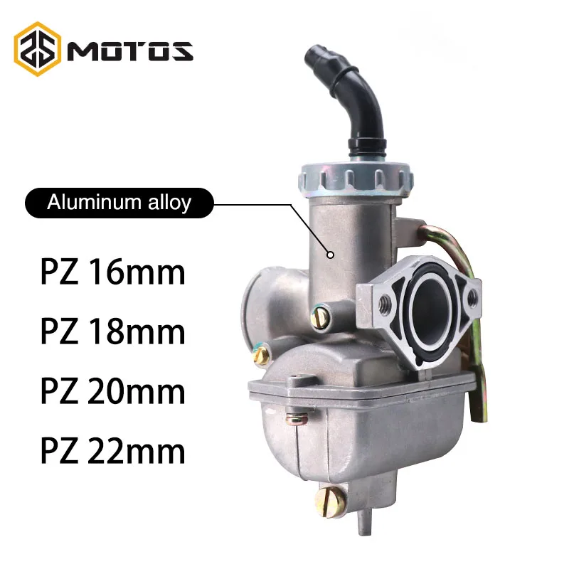 Zs Motos Starter A Mano Pz16/Pz18/Pz20/Pz22 Kit Carburatore Carburatore Moto Per Keihi 50Cc-250Cc Dirt Bike Atv Quad Go Kart Pz Carb