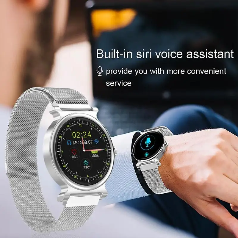 Новинка R20 Фитнес Спорт Bluetooth 5,0 IP67 Водонепроницаемый Пульс кровяное давление Портативный Смарт часы громкой связи Bluetooth наушники