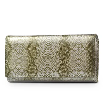 

Women Wallets Genuine Leather Snake Pattern Female Luxury High Quality Purse Coin Money Bag Ladies Clutch Cow Women's Wallet