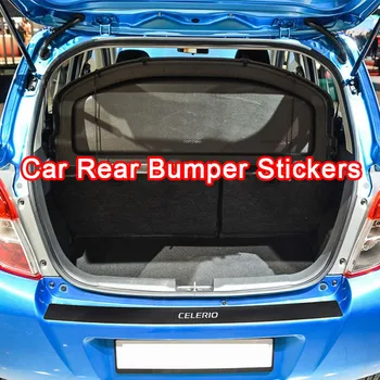 

Car Trunk Bumper Guard Scratch Protection Strip For Suzuki CELERIO PU Leather Car Sticker Auto Styling