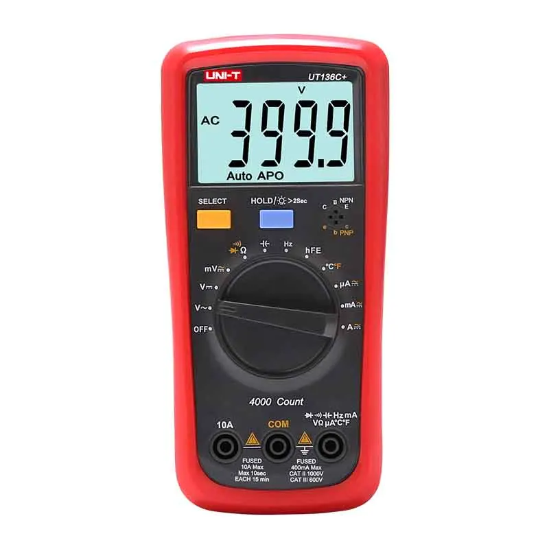 UNI-T UT136B+/UT136C+ цифровой мультиметр AC DC Вольтметр Амперметр тестер частоты DE корабль