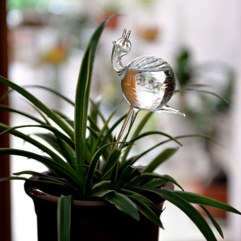 Комнатное растение Автоматическая самополивающаяся стеклянная птица лейки цветы растения декоративные из прозрачного стекла Лейка устройство 12 форм. x