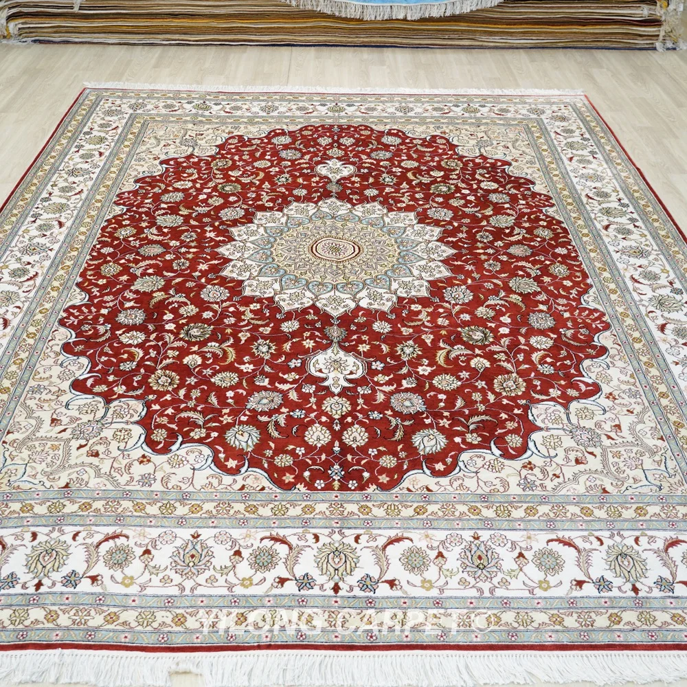 Sale! ペルシャ カシャン シルク ハンドメイド ラグ 143x98cm