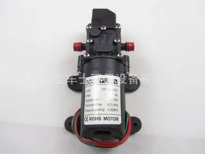 DC 12V 130PSI 6L/мин воды высокой Давление мембранный Водяной Насос самовсасывающий