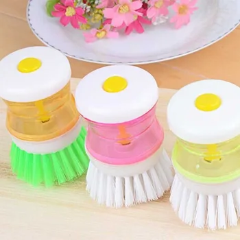 

Random Color Loverly Kitchen Brush Washing Tool Pot Pan Dish Bowl Brush Scrubber Cleaning Cleaner Kitchen Helper Drop Shipping